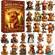 Highland Cow Holiday Surprise Advent Calendar 2026