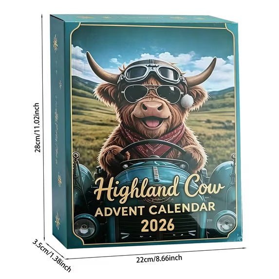 Highland Cow Collectible Figure Advent Calendar 2026