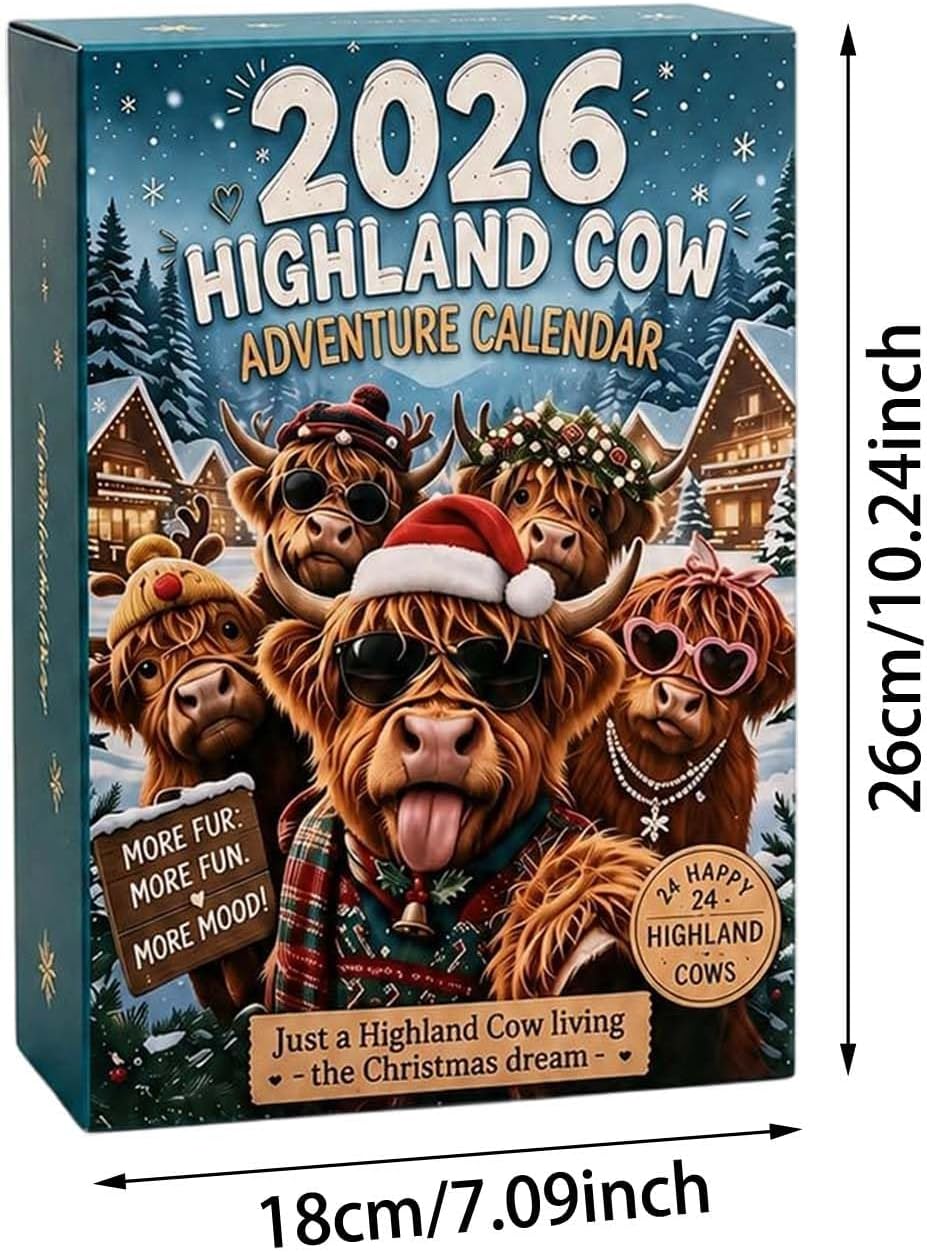 Highland Cow Advent Calendar 2026