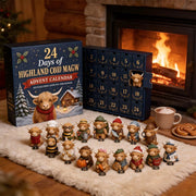Highland Cow Christmas Countdown Collectible Calendar