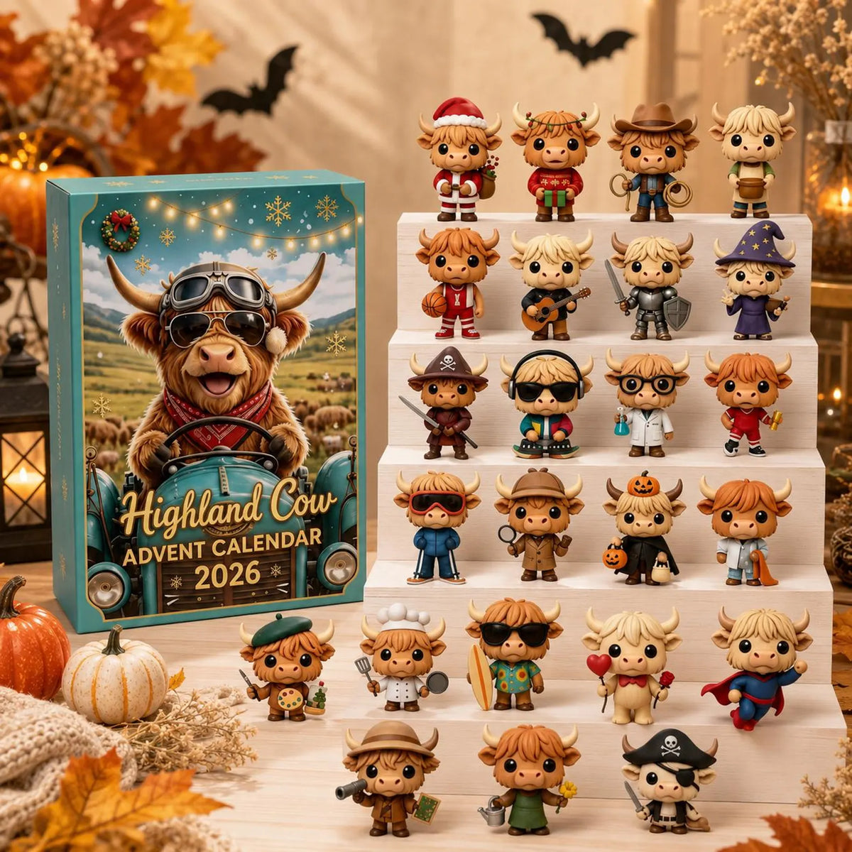 Highland Cow Collectible Figure Advent Calendar 2026