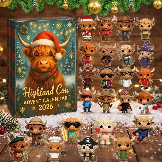 Santa’s Highland Cow Advent Calendar