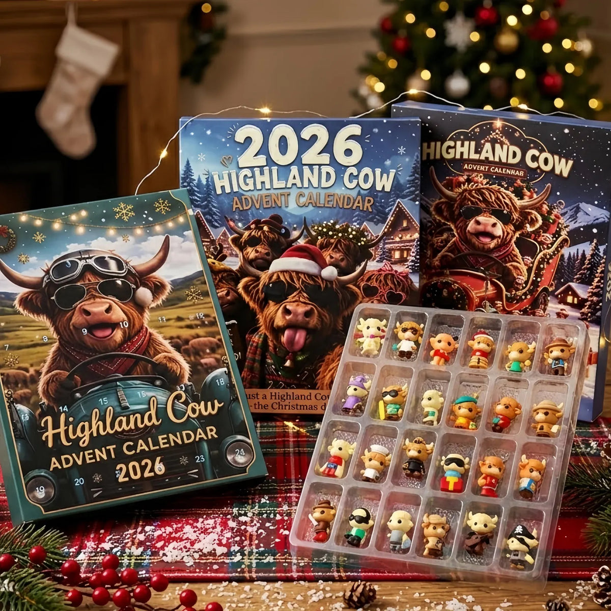 Highland Cow Collectible Figure Advent Calendar 2026