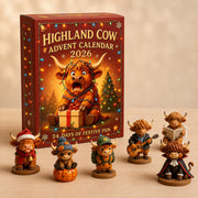 Highland Cow Holiday Surprise Advent Calendar 2026